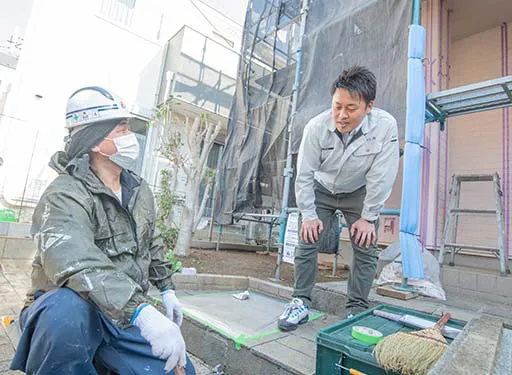 自社職人による施工