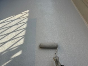 千葉市中央区の外壁塗装工事のバルコニー防水工事の写真