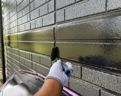 千葉市花見川区の外壁塗装工事の付帯部塗装の写真