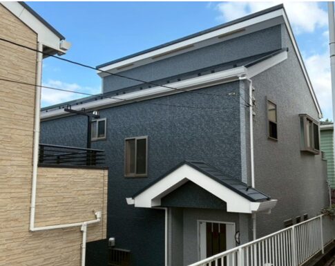千葉県千葉市中央区の外壁塗装後の家の写真