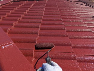 千葉市中央区の外壁塗装の屋根塗装の写真