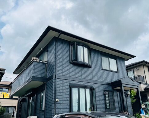 千葉市花見川区の外壁塗装工事の完工後の写真