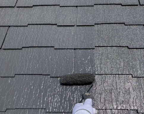 千葉市花見川区の屋根塗装工事の写真