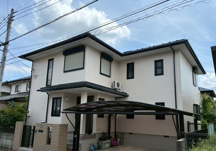 四街道市の外壁塗装完工後の写真