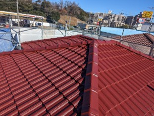 千葉市中央区の外壁塗装の完工後の写真