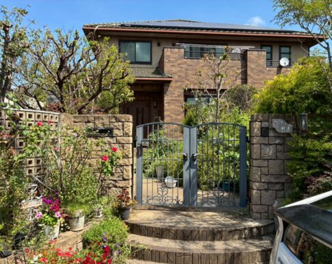 千葉市中央区の外壁塗装の完工前の写真