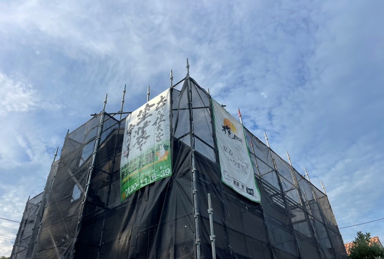 四街道市の外壁塗装施工前の写真