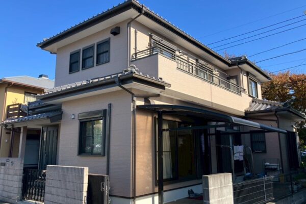 千葉市若葉区の外壁塗装施工後の写真