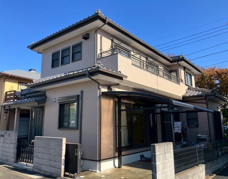 千葉市若葉区の外壁塗装施工後の写真