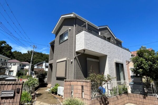 四街道市の外壁塗装施工前の写真