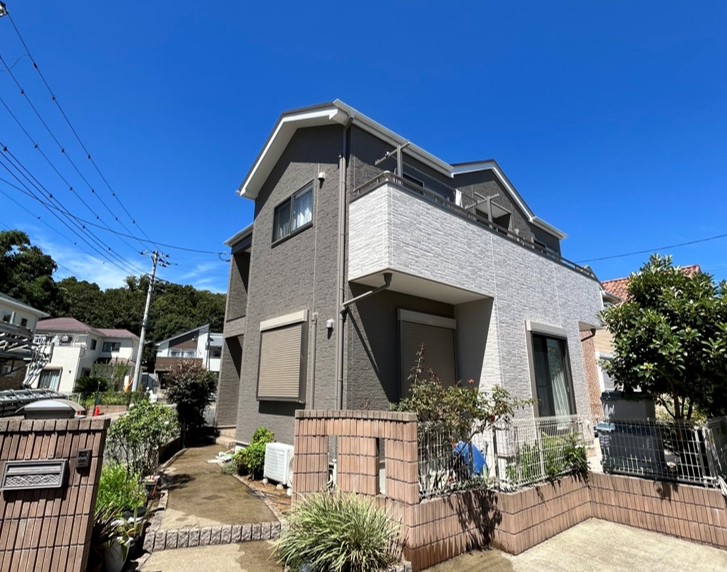 四街道市の外壁塗装施工前の写真